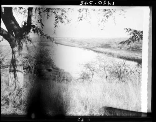 View of Okavango River from a hill