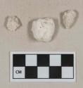 White mortar fragments