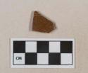 Brown salt glazed stoneware vessel body fragment, tan paste, likely British brown