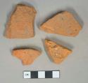 Red ceramic rooftile fragments, visible temper