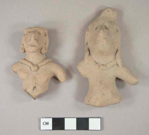 Heads and bodies of figurines