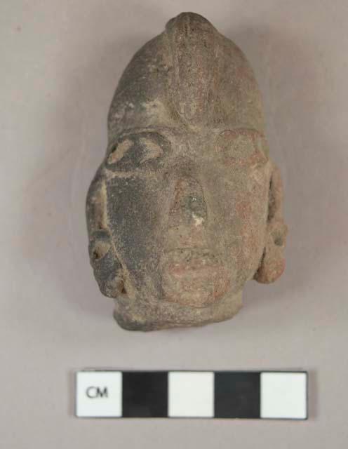 Pottery figurine head