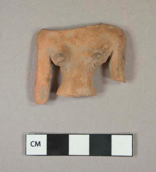 Upper part of pottery figurine