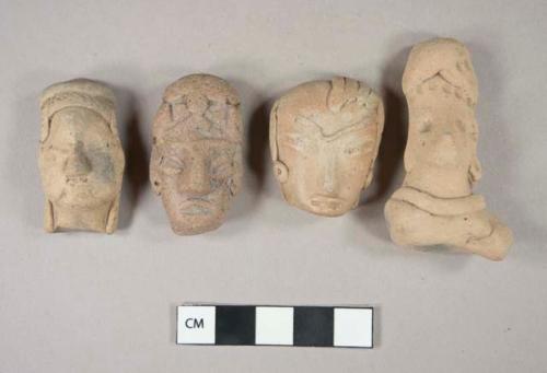 Heads of figurines