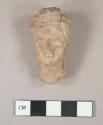 Pottery figurine head