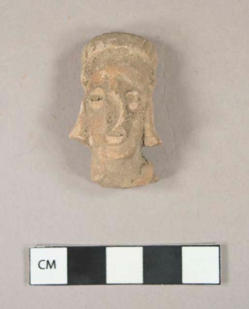 Pottery figurine (female) head