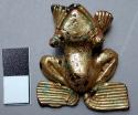 Gold plated copper figurine - frog