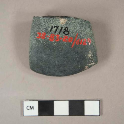 Fragment of green stone axe