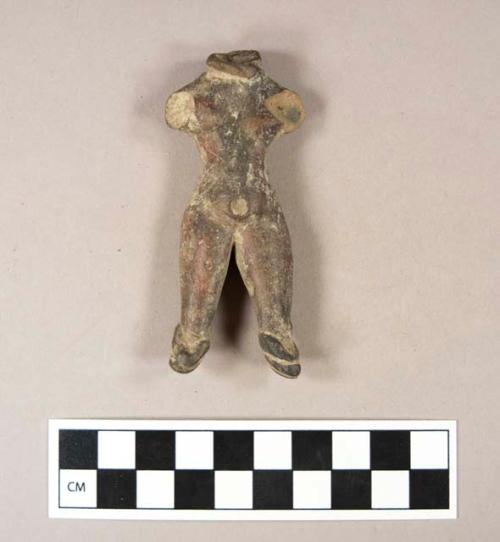 Pottery figurine body- both legs, no head