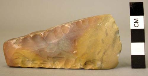 Polished limestone axe