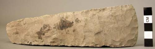 Chipped limestone wedge