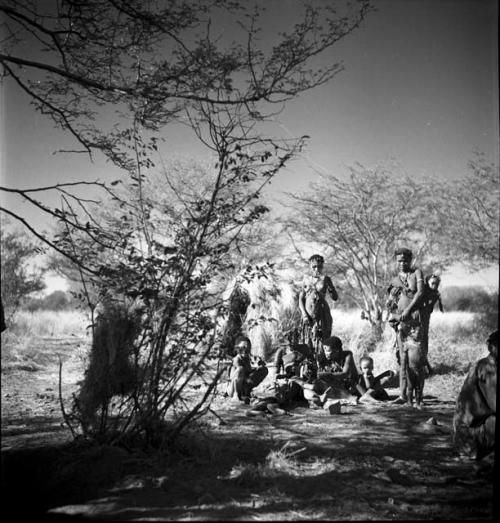 Group of girls and women sitting and standing