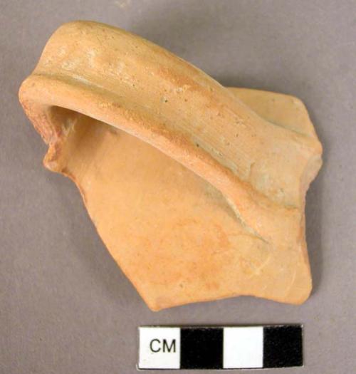 Pottery handle fragment