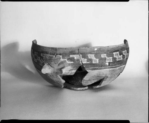 Photograph and negative of painted ceramics from the Jeddito Expedition, page 24