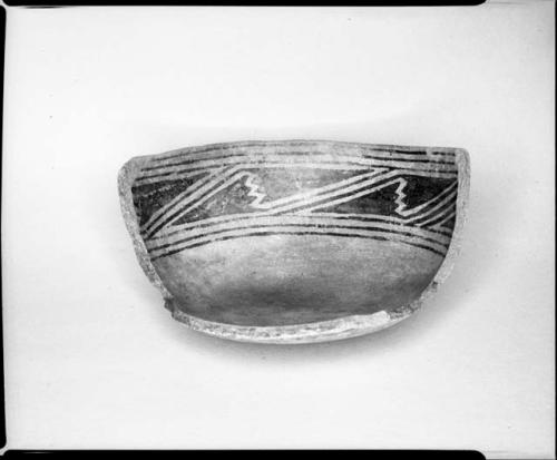 Photograph and negative of painted ceramics from the Jeddito Expedition, page 45