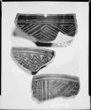 Photograph and negative of painted ceramics from the Jeddito Expedition, page 133