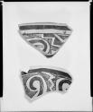 Photograph and negative of painted ceramics from the Jeddito Expedition, page 173