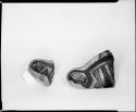 Photograph and negative of painted ceramics from the Jeddito Expedition, page 102