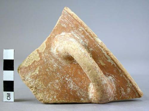 Rim potsherd with handle