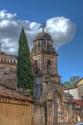 "Basilica de Nuestra Senora de la Salud (Our Lady of Health), bell tower with cross"