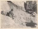 Men working at excavation site