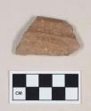 Buff-Brown Polished Ware, bowl sherd with corrugated rim