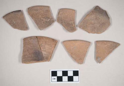 Brown-Black Polished Ware, outcurving bowls