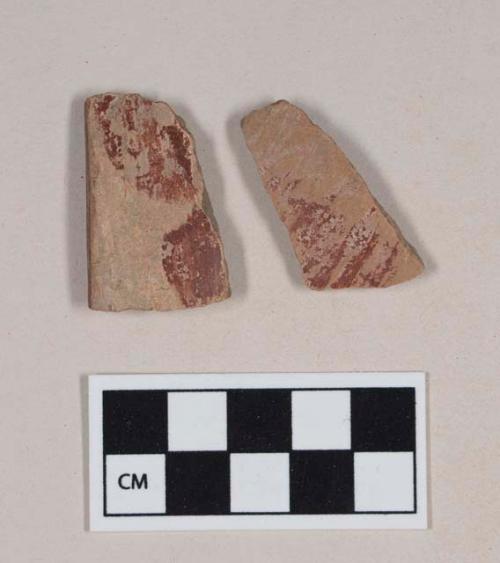 Red-on-Cream Painted Ware, body & rim sherds