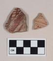 Red-on-Cream Painted Ware, body sherds