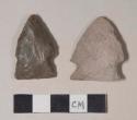 Chipped stone, projectile points, side-notched