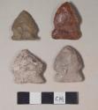 Chipped stone, projectile points, side-notched