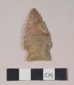 Chipped stone, projectile point, corner-notched, serrated