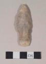 Chipped stone, projectile point, stemmed, asymmetrical