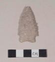 Chipped stone, projectile point, corner-notched, serrated