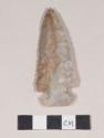 Chipped stone, projectile point, side-notched, serrated