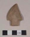 Chipped stone, projectile point, corner-notched, asymmetrical