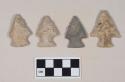 Chipped stone, projectile points, corner-notched