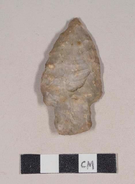 Chipped stone, projectile point, stemmed