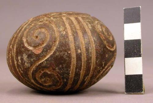 Small pottery bowl - incised decoration