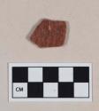 Polished Monochrome Ware, Red, body sherd