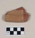 Polychrome Ware, White-and-Red-on-Buff, rim sherd; Cuanalan phase, Late Preclassic