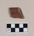 Polished Monochrome Ware, Red, rim sherd