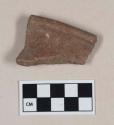 Burnished Ware, rim sherd, jar