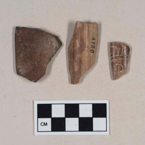 Various types, body and rim sherds, including Red-on-Natural Painted Ware