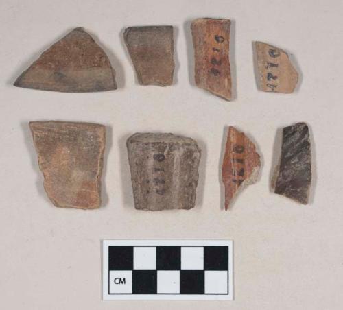 Various types, body and rim sherds