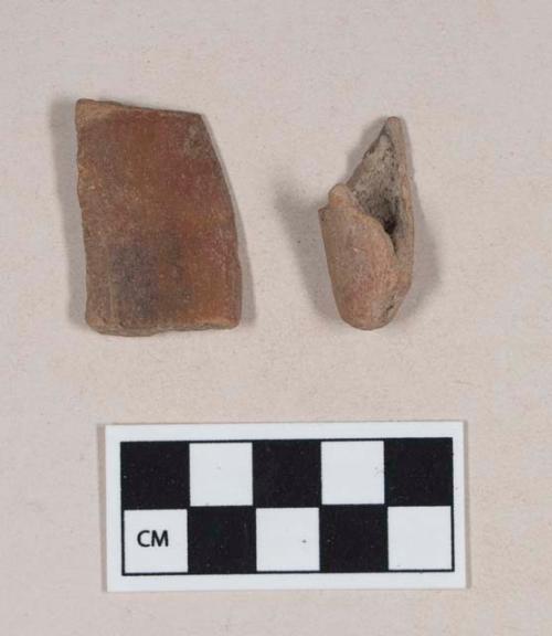 Burnished Ware, rim and foot sherds