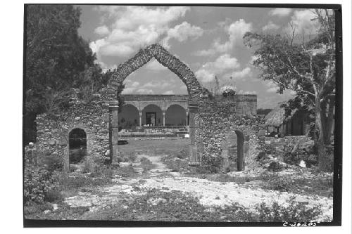 Arched gateway and Casa Principal