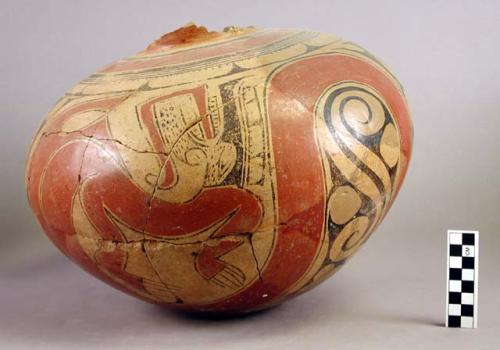 Ceramic, polychrome jar