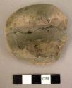 Sherd trowel of black hand smoothed ware