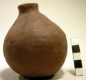 Ceramic jar, round, straight short neck
